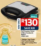 PnP Counter Point 2 Slice Sandwich Maker CPSM- 3201
