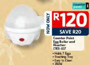 Counter Point Egg Boiler And Poacher CPEB- 007