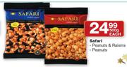 Safari Peanuts & Raisins/Peanuts-500gm Each