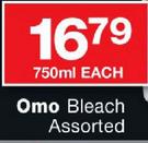 Omo Bleach Assorted-750ml Each
