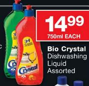 Bio Crystal Dishwashing Liquid Assorted-750ml Each