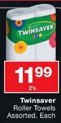 Twinsaver Roller Towels Assorted-2's