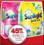 Sunlight 2 In 1 Auto Washing Powder Assorted-2kg Each