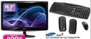 Samsung 18.5" LCD Monitor Plus 3-IN-1 Desktop Bundle Per Bundle