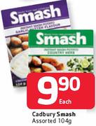 Cadbury Smash Assorted-104g Each
