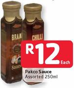 Pakco Sauce Assorted-250ml Each