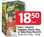 Knorr Chicken, Lasagne, Mince, Rice Or Tuna Mate Meal Kit Assorted 229g-330g Each