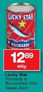 Lucky Star Pilchards In Tomato/Hot Chilli Sauce-400g Each