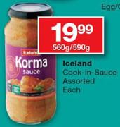 Iceland Cook-In-Sauce Assorted-560g/590g Each
