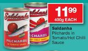 Saldanha Pilchards In Tomato/Hot Chilli Sauce-400g Each