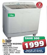 Bauer Twin Tub Washing Machine-14kg