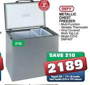 Defy Metallic Chest Freezer-210 Ltr (DMF-407)
