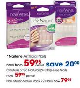 Nailene Couture or So Natural 24 Chip-Pree nails-Per Set 