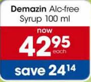 Demazin Alc-Free Syrup 100ml-Each