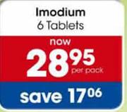 Imodium 6 tablets-Per Pack