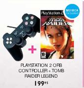 Playstation 2 ORB+Controller+TOMB Raider Legend