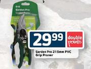 Garden Pro  215mm PVC Grip Pruner
