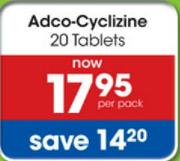 Adco-Cyclizine-20 Tablets
