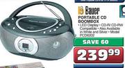 Bauer Portable CD Boombox (PCD6202)
