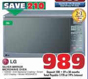 LG Silver Mirror Microwave Oven(MS3949CS)