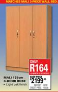 Mali 135cm 3-Door Robe