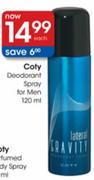 Coty Deodorant Spray For Men-120ml