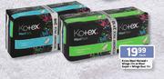Kotex Maxi Normal+Wings-20s Or Maxi Super + Wings Duo-16s