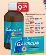 Gaviscon Peppermint Tablets-48 per pack