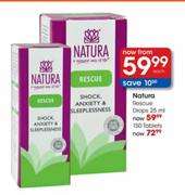 Natura Rescue Drops-25ml each