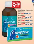 Gaviscon Peppermint Tablets-8 per pack