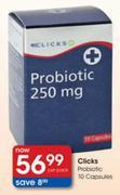 Clicks Probiotic Capsules-10 per pack