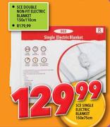 SCE Double Non-Fit Electric Blanket-150X110Cm