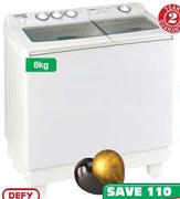 Defy Twin Tub Washing Machine-8kg