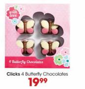 Clicks 4 Butterfly Chocolates