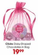Clicks Daisy-Shaped Chocolates in Bag