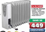 Goldair 11 Fin Oil Heater-2500w