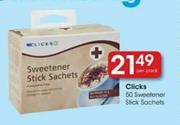 Clicks 50 Sweetener Stick Sachets