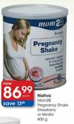 Nativa Mam28 Pregnancy Shake Straberry Or Vanilla-400g