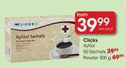 Clicks Xylitol-50 Sachets per pack