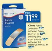 Clicks Adhesive Plaster-25mx1m