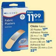 Clicks Adhesive Roll Plaster-25mmx3m