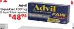 Advil Liqui-Gel-400mg-20 Liquid Filled Capsules