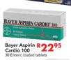 Bayer Aspirin Cardio 100-30 Enteric Coated Tablets