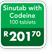 Sinutab With Codeine-100 Tablets