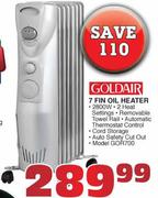 Goldair 7 Fin Oil Heater-2800W