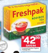 Freshpak Rooibos Tagless Teabags-80's