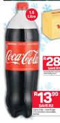 Coca Cola Less Sugar Non Returnable Bottle-1.5Ltr