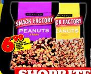 Snack Factory Peanuts & Raisins/Peanuts-150g each