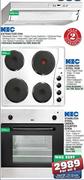 KIC Extractor Fan-599mm+KIC Stainless Steel Hob-600mm+KIC Stainless Steel Under Counter Oven-595mm