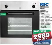 KIC Stainless Steel Under Counter Oven(KEO603IX)-595mm